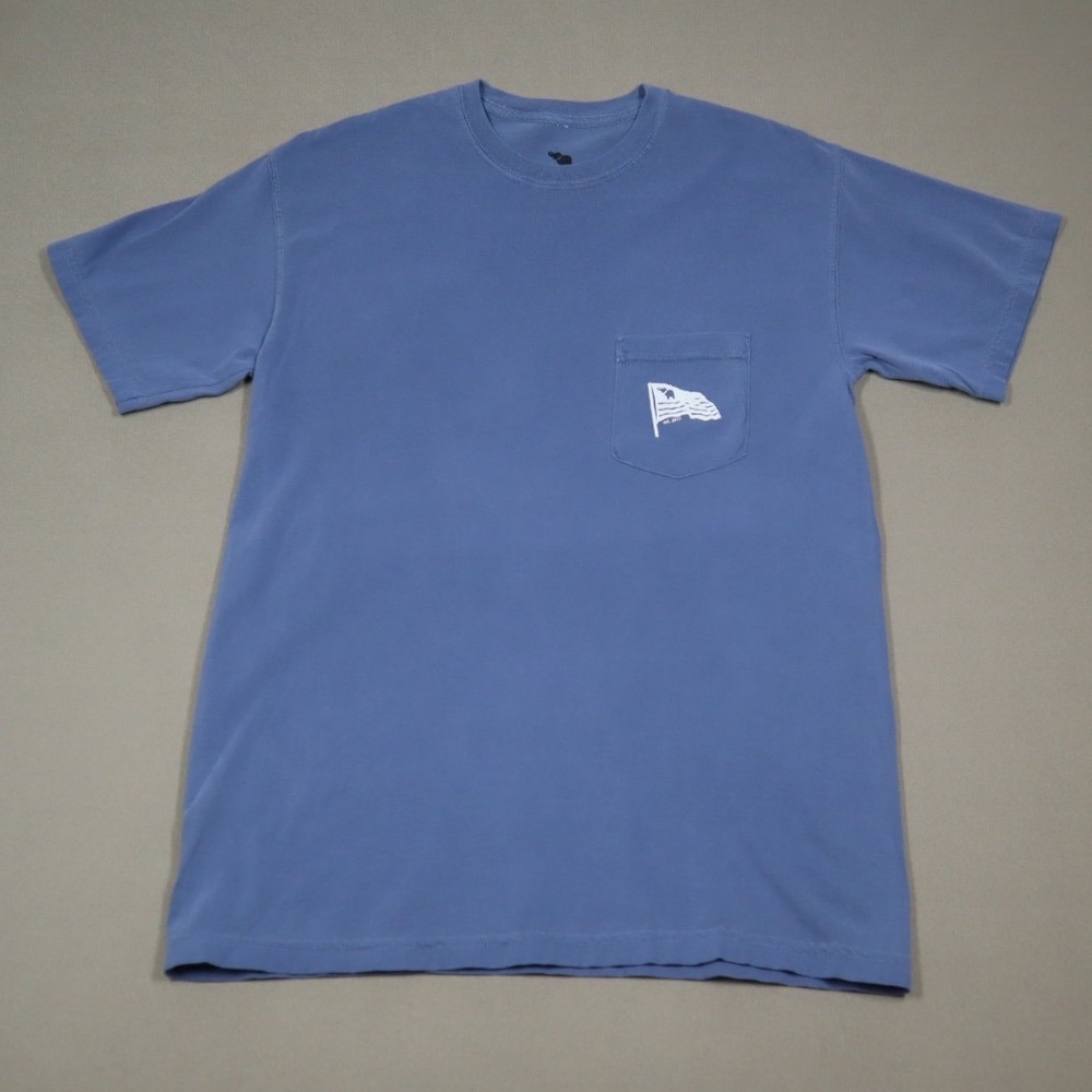 The Southern Gentleman Blue Pocket Tee - The Southern States -‎ Size M